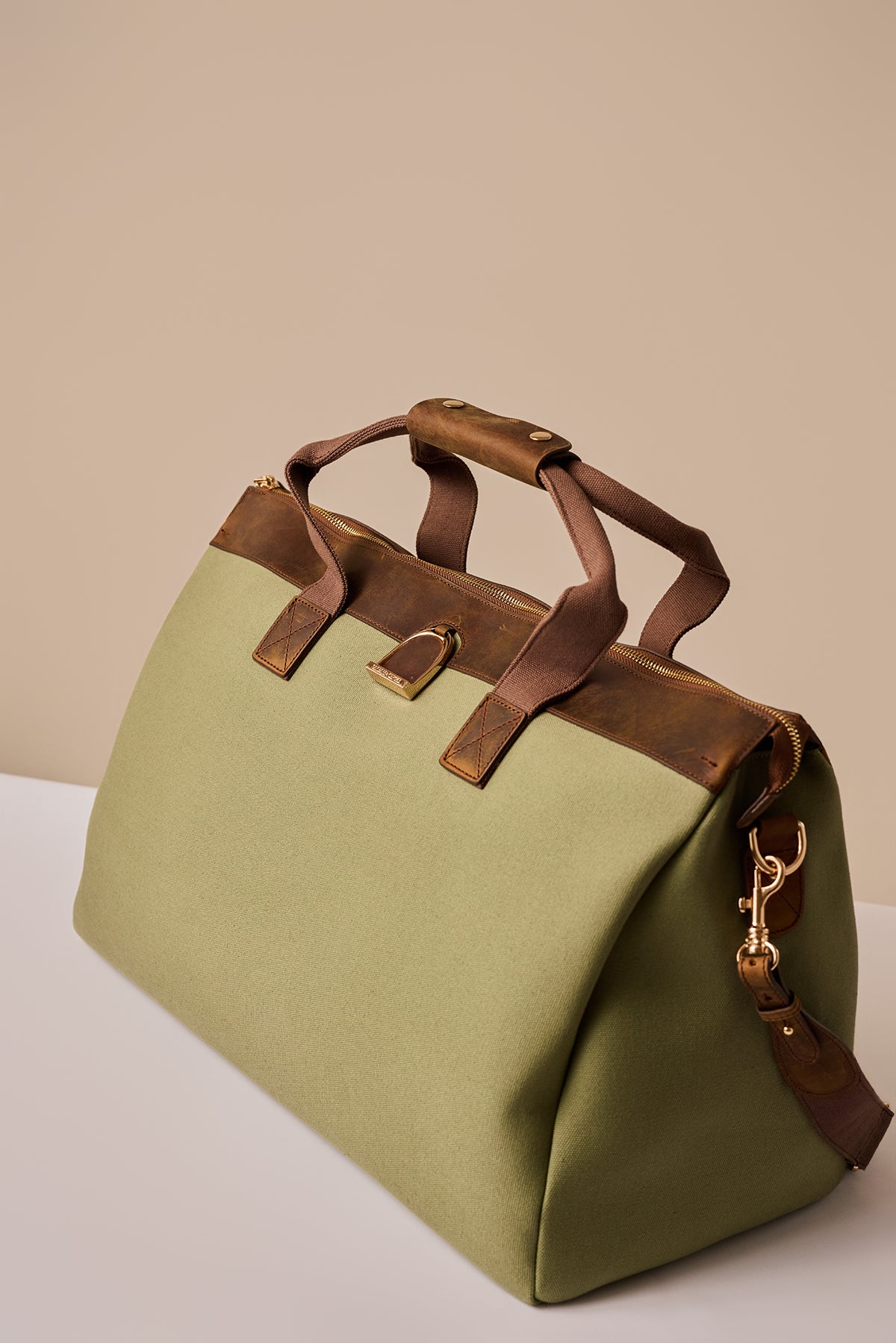 Weekender Bag in Brindle & Sage