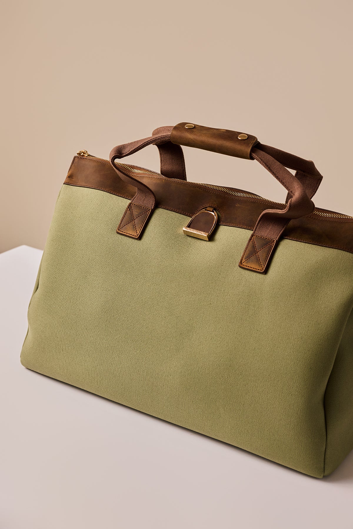 Weekender Bag in Brindle & Sage