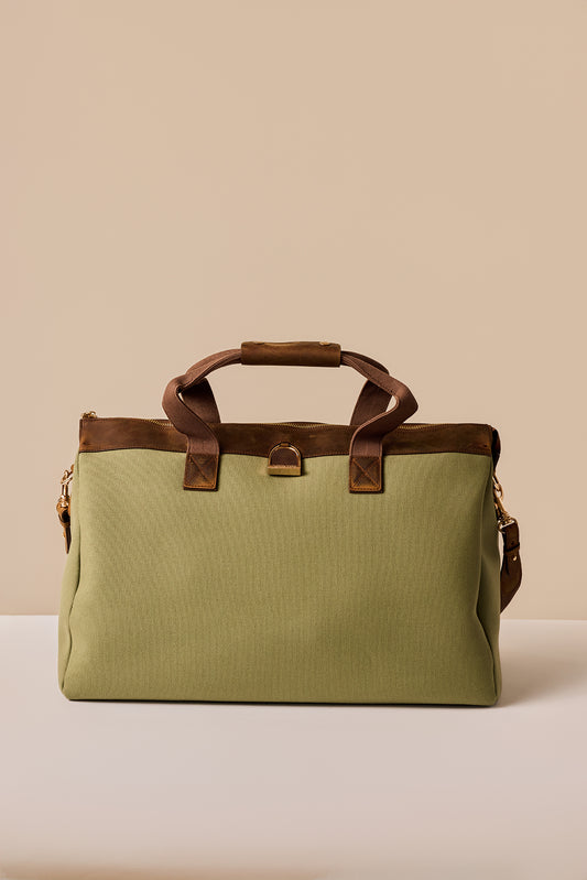 Weekender Bag in Brindle & Sage