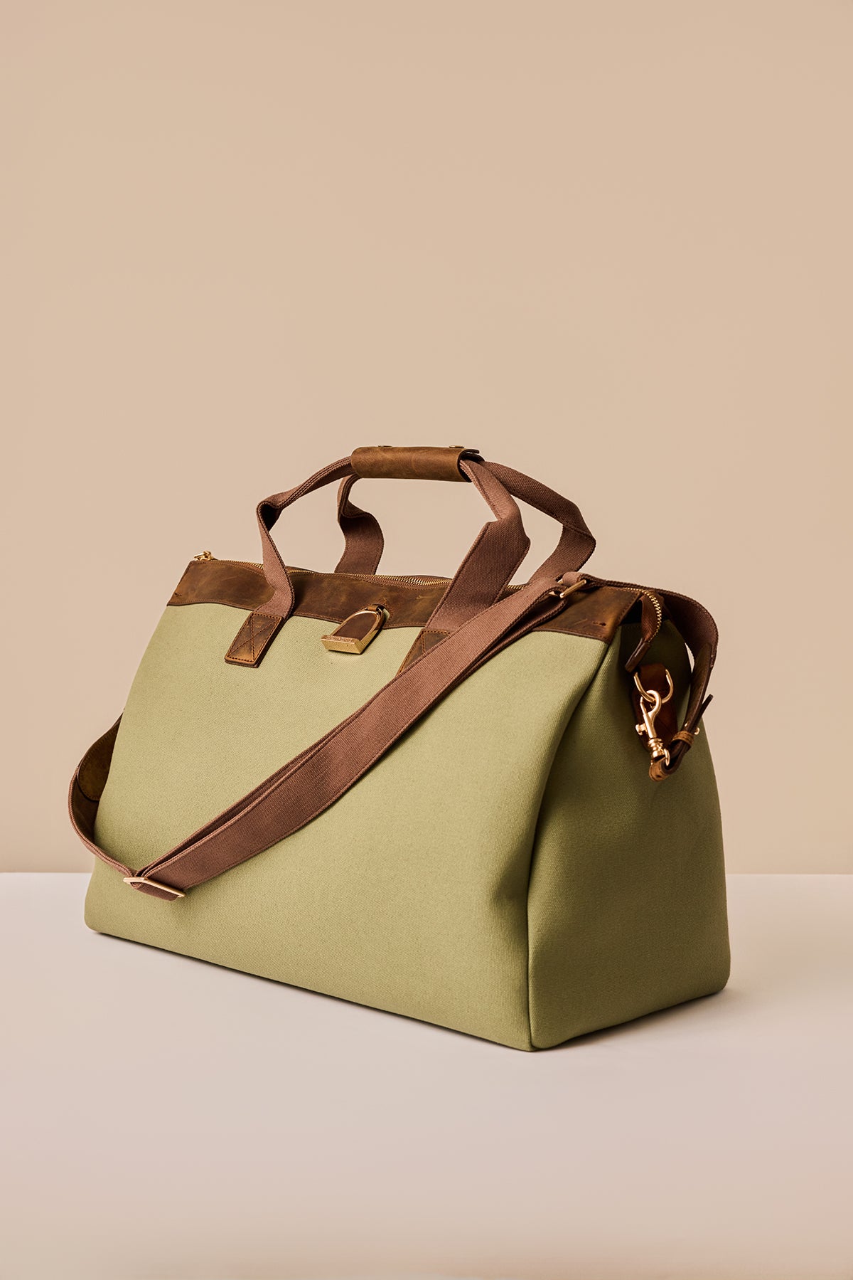 Weekender Bag in Brindle & Sage