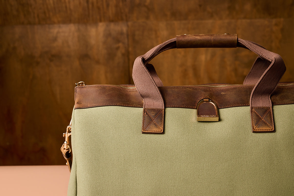 Weekender Bag in Brindle & Sage