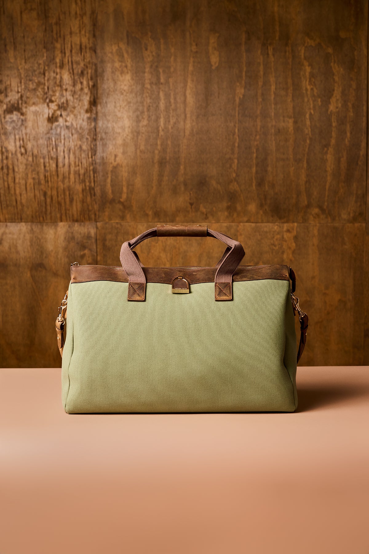 Weekender Bag in Brindle & Sage