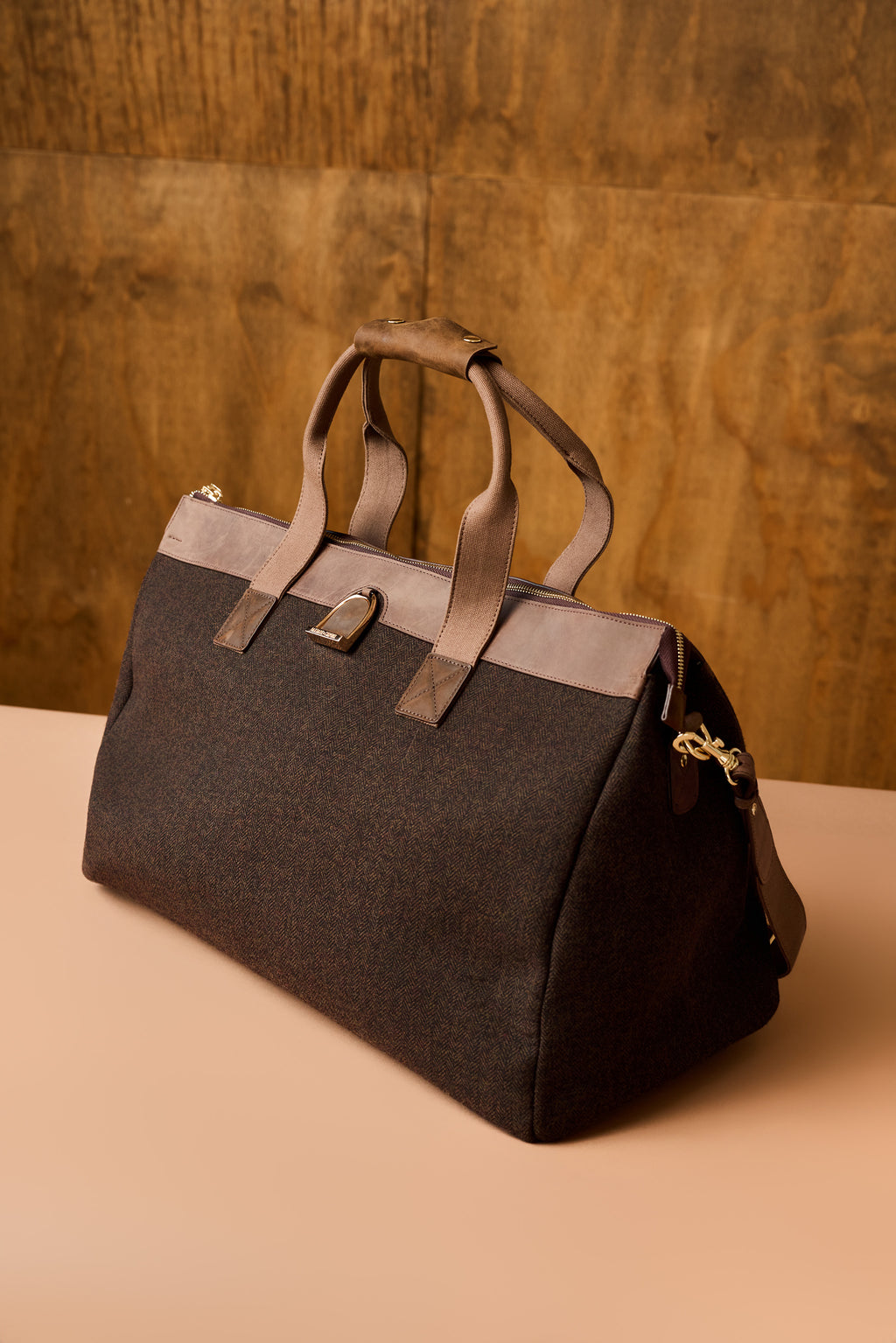Limited Brindle Tweed Weekender Bag