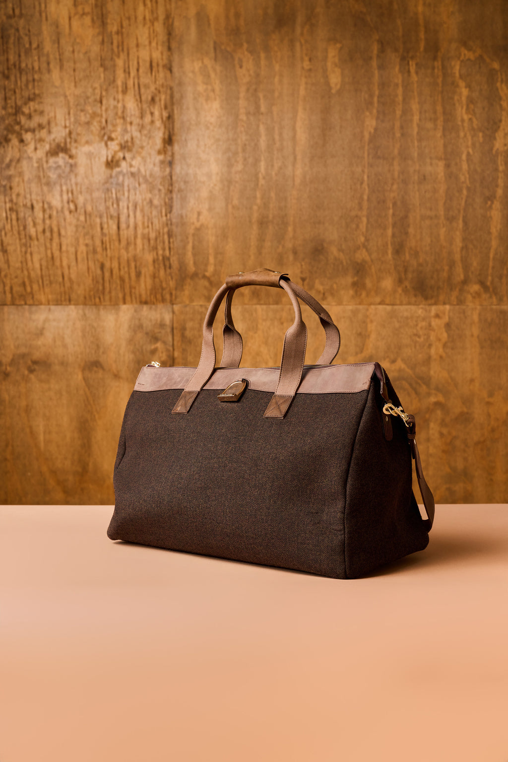 Limited Brindle Tweed Weekender Bag