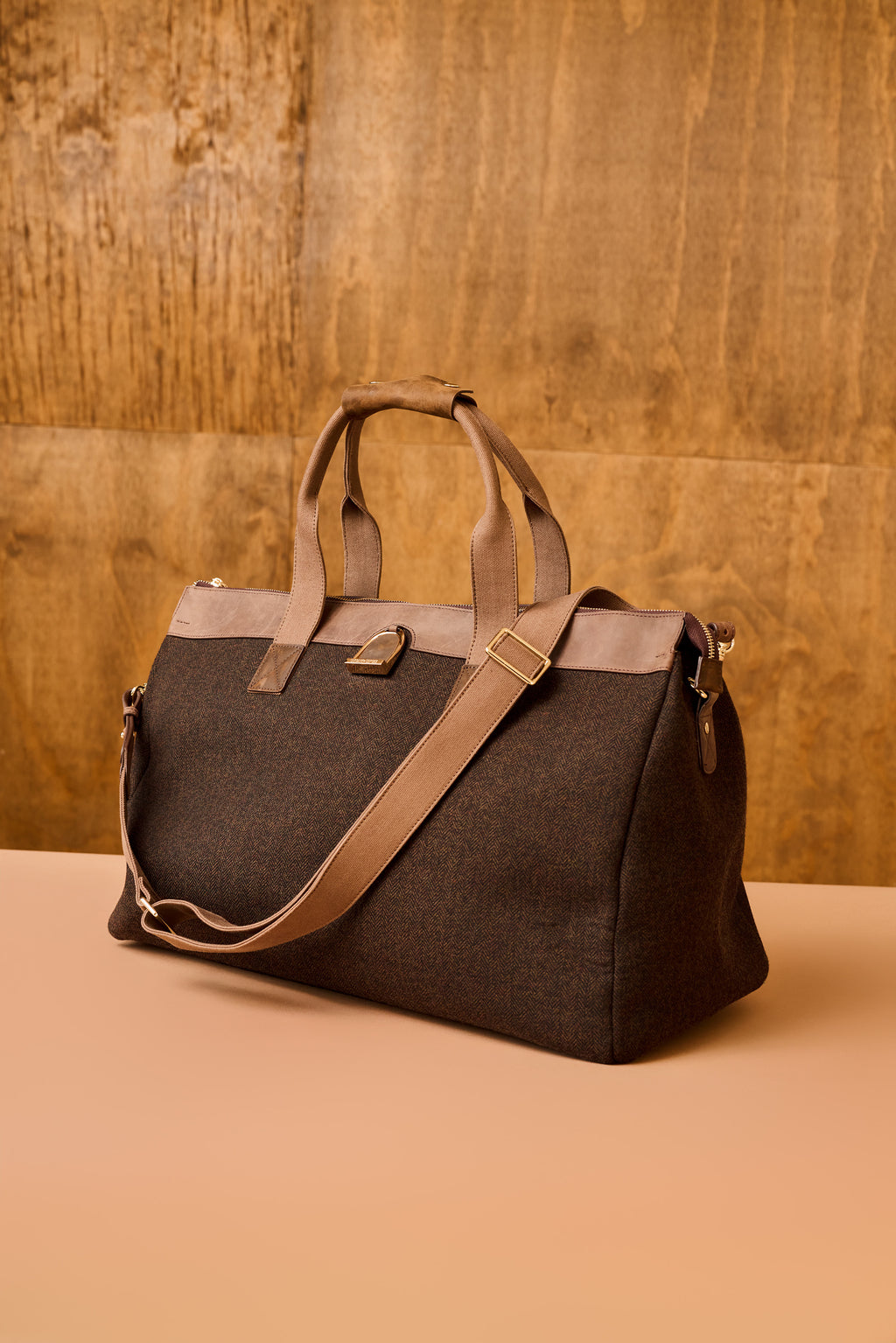Limited Brindle Tweed Weekender Bag