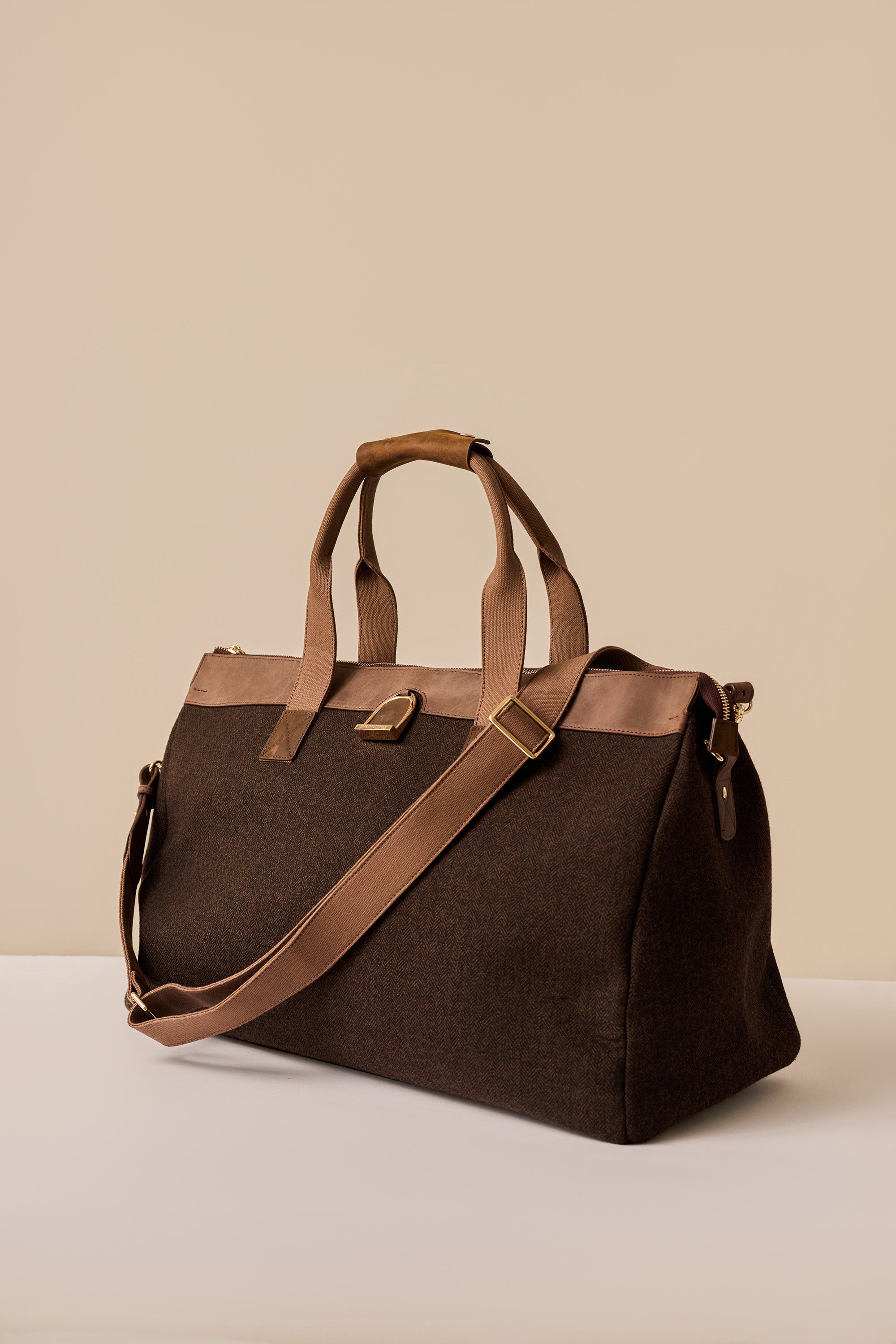 Limited Brindle Tweed Weekender Bag