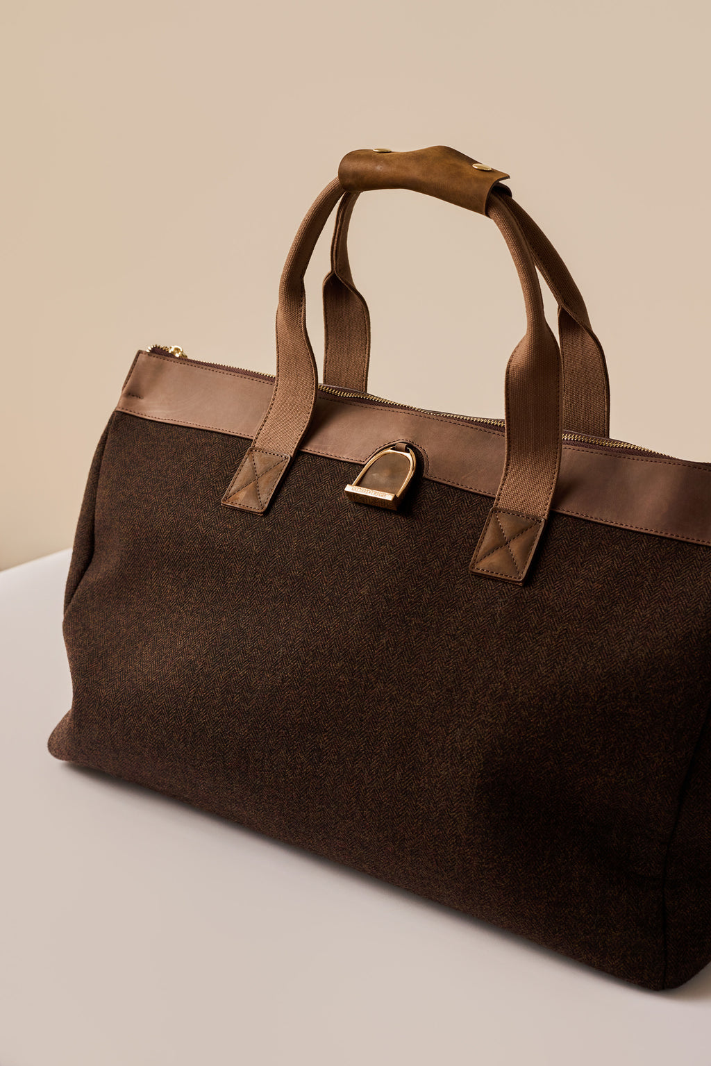 Limited Brindle Tweed Weekender Bag