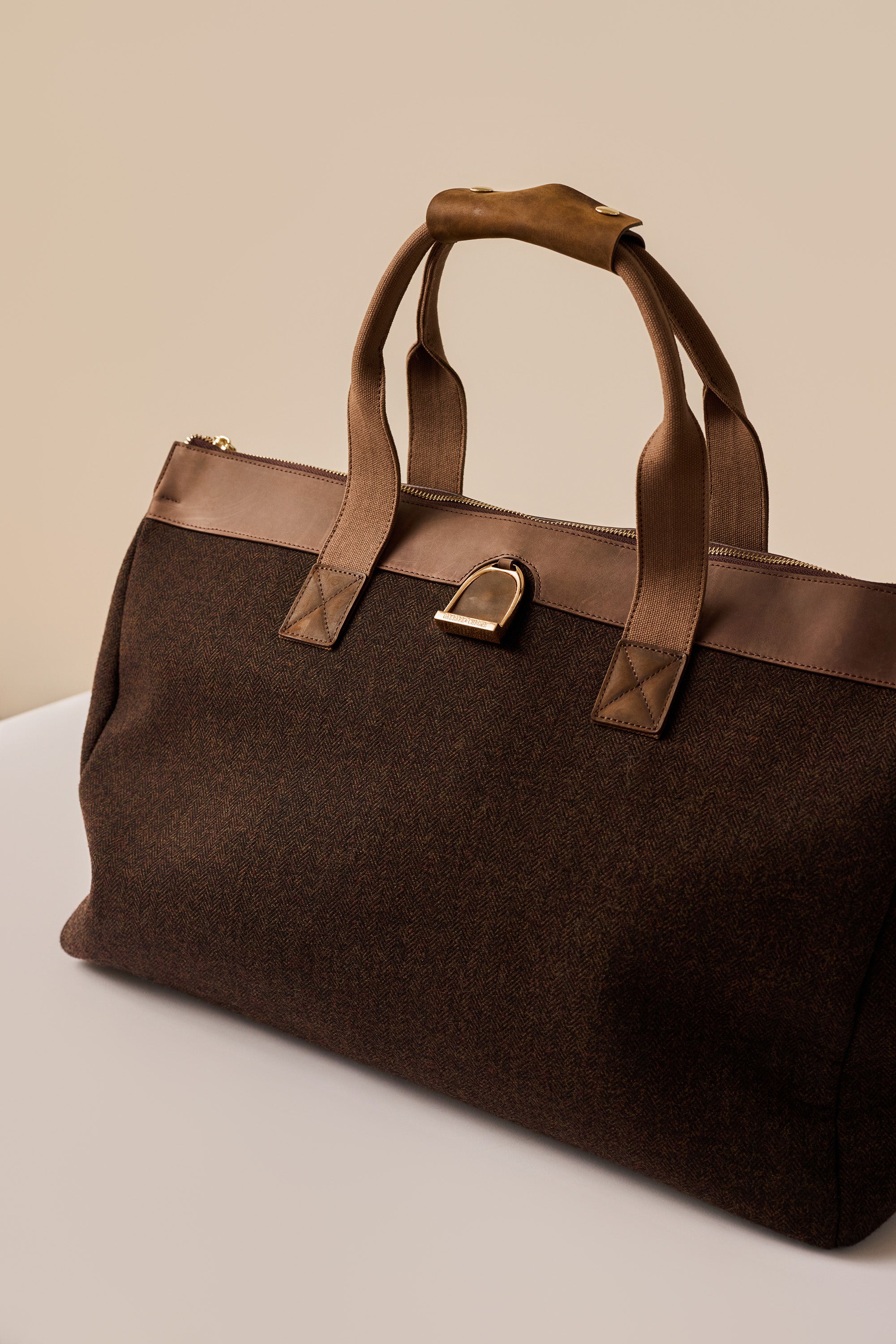 Limited Brindle Tweed Weekender Bag