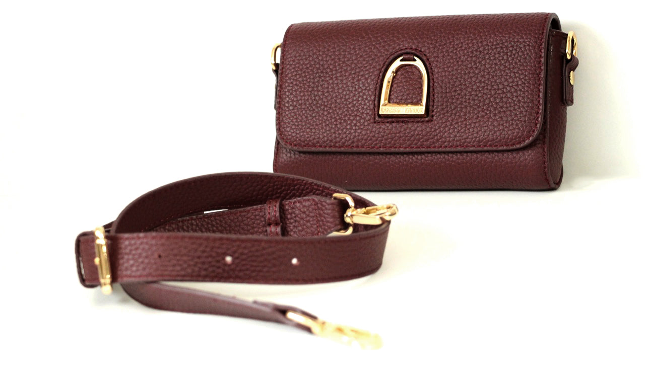 Oakbark & Chrome Rider Belt shops Bag in Cabernet